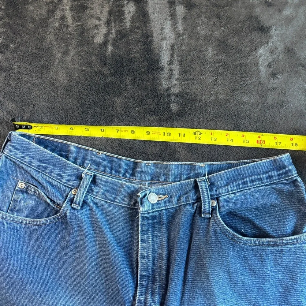 Wrangler Authentic Jeans Menswear Size 38x30 Denim Pants Classic Fit Blue